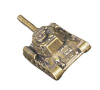 Cabilock Statuette de Char D’assaut Miniature en Laiton Vintage, Sculpture Décorative Militaire en Cuivre pour Bureau et Étagère, Ornement Rustique de Collection pour Décoration