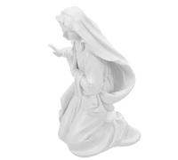 Cabilock Statuette Vierge Blanche Petite Statue Religieuse Chrétienne Figurine Miniature de Déesse pour Autel de Table ou Maison