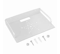 Cabilock Stb Box Étagère en Alliage D'aluminium Support Mural Étagère Support pour TV Accessoires WiFi Routeur TV Box Set Top Box Blanc