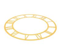 Cabilock Sticker Mural Horloge Rond Acrylique Miroir avec Chiffres Romains Décor Mural Chic pour Salon Hôtel et Entrée Facile à Poser Cadran Robuste et Moderne
