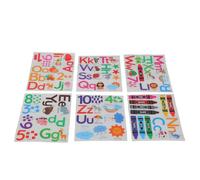 Cabilock Stickers Muraux en Vinyle Réutilisables Alphabet et Chiffres pour Décoration Éducative de Chambre D'garçon et Filles et Salle de Jeux en Maternelle