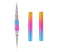 Cabilock Stylo pour Nail Art Double Tête Léger Polyvalent Outils Manucure Professionnels et Amateurs Nail Art à Domicile Précision Traceur
