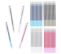 Cabilock Stylos Marqueurs Effaçables à Eau pour Couture Lot avec Recharges Multiples Stylo à Encre Disparaissant pour Broderie Point de Croix Quilting DIY Bleu Rose Noir Argent