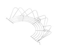 Cabilock Support à Huile Pliable en Acier Inoxydable Grille Vapeur Demi-cercle Crochets 2pcs Accessoire la Cuisine Pratique pour Maison