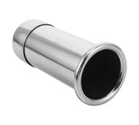 Cabilock Support avec Couvercle Sèche-cheveux en Acier Inoxydable Argenté Rangement Vertical Compact, Protection la Poussière pour Salle de Bain ou Espace de Travail