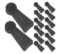 Cabilock Support Chevalet Cadre Photo Noir Petit Format Dos de Chevalet en Plastique Résistant Présentoir de Table Ajustable pour Cadres Lot de 20 Pièces pour Expositions et Décoration