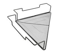 Cabilock Support d'angle en Fer pour Plantes Étagère De Rangement À 1 Niveau Étagère De Bureau Incurvé Noir Organisateur De Pots De Fleurs Robuste
