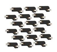 Cabilock Support de Circuit Imprimé pour Clavier Mécanique Prise PCB Échangeable à Chaud, Haute Durabilité, Matériau Abs, 20 Pièces, Compatible pour Modification Clavier Noir