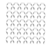 Cabilock Support De Clips en u pour Tubes LED 50 Pièces Inoxydable Facile à Installer pour Ampoules LED Fixation Robuste Et Sécurisée