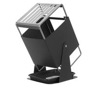 Cabilock Support de Couteaux Pivotant en Acier Inoxydable Gris Porte-Couteaux de Comptoir Peu Encombrant avec Fentes Flexibles Bloc Rotatif 30° 1 Pièce Organisateur Polyvalent Cuisine