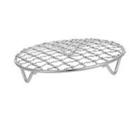 Cabilock Support de Cuisson Ronde Acier Inoxydable avec Jambes pour Friteuse à Air et Électriques pour Pâtisserie Barbecue