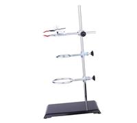 Cabilock Support de Laboratoire Robuste avec Base Antidérapante Support Dinstruments Démontable pour Expériences de Filtration et Chauffage Complet pour Verrerie et Chimie