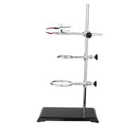 Cabilock Support de Laboratoire Stable avec Base Solide Stand pour Entonnoir et Pinces Support de Verrerie Chimique Résistant Corrosion pour Expériences Chimie et Physique