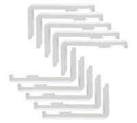 Cabilock Support de Montage Robuste pour Système de Rails de Rideaux de Plafond Doubles, 10 Pièces en Fer Blanc pour Installation Sécurisée en Résidence ou Hôtel