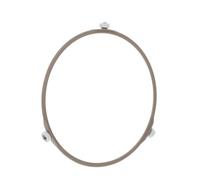 Cabilock Support de Plateau Tournant pour Micro Ondes avec Roulettes Anneau Rotatif Verre Remplacement pour Plaque Tournante Diamètre Stable et Design Élégant