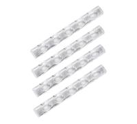 Cabilock Support De Rangement Acrylique Transparent 4 Pièces Porte-stylo Manucure 5 Compartiments Pour Professionnels Nail Art Bureau Organisé