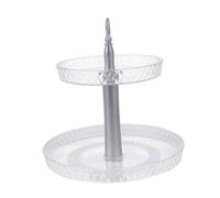 Cabilock Support De Rangement Rond Élégant À Double Couche pour Bouteilles Dassaisonnement Organisateur De Rangement pour Cosmétiques De Cuisine