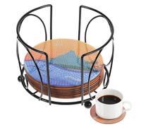 Cabilock Support De Sous-verres Fer G Shape Porte-sous-verres Métal Rangement Multifonctionnel Pour Maison Et Bureau