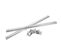Cabilock Support de Tablette de Réfrigérateur Acier Inoxydable Épais avec Clips Antidérapants Barre de Renfort Robuste pour Étagère de Congélateur de Rechange pour Organiser Lespace de