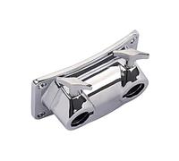 Cabilock Support de Tom Double Trou Métal Équerre de Fixation pour Batterie Collier de Serrage Léger pour Accessoire de Percussion