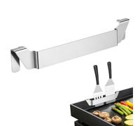 Cabilock Support Latéral pour Spatule de Cuisson en Acier Inoxydable Argenté Surface Lisse, pour Barbecue et Camping