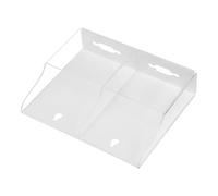 Cabilock Support Mural en Acrylique Transparent pour Télécommandes et Téléphones Portables, Boîte de Rangement Murale à Double Compartiment, Fixation Robuste pour Chambre et Salon,