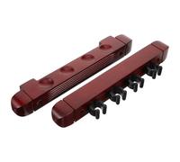 Cabilock Support Mural pour Queues de Billard Bois Massif Porte-queues Solide et Pratique pour Rangement et Affichage Accessoire pour Salle de Jeux et Clubs Lot de Couleur Rouge Foncé