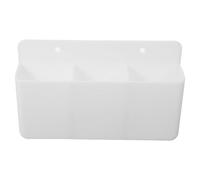 Cabilock Support Mural pour Télécommande Multifonction Adhésif Boîte de Rangement Compacte 3 Compartiments Noir avec Dos Blanc Organisateur Pratique pour TV Ventilateur et