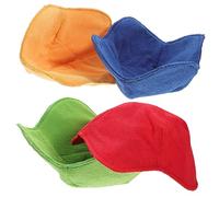 Cabilock Support Porte-Bols Isolant pour Micro-Ondes, Lot De 4 Pièces en Tissu Éponge, Protecteur pour Bol Chaud Et Assiette, Coloris Mixte, Adapté pour Alimentation Chaude Cuisine