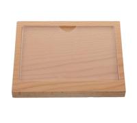 Cabilock Support Porte-étiquette Bois Massif Incliné avec Plaque Acrylique Présentoir de Table pour Cartes de Menu et Affichage Commercial Adapté pour Restaurants Mariages et Événements