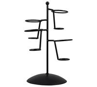 Cabilock Support pour cornets de glace en fer,4 trous,Support pour cornets à glace, pour gaufres, crème ée, frites, pour anniversaire, mariage, thé de l'après-midi, dessert, sushi