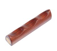 Cabilock Support pour Pinceaux de Calligraphie en Bois Rouge Porte-Pinceau Pratique 5 Doigts en Bois Massif Accessoire de Bureau Compact pour Stylos à Encre Pot à Stylos pour Art et