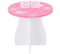 Cabilock Support pour Pinceaux de Maquillage Rose Compact Organiseur Créatif avec Séchage Aéré Porte-pinceaux Polyvalent pour Maquillage et Nail Art Rangement Pratique