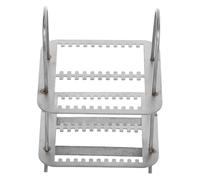 Cabilock Support Vertical pour Lames de Microscope Acier Inoxydable Emplacements Rack de Rangement pour Laboratoire Porte-Lames Stable et Gain de Place pour Pathologie et Biologie