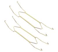 Cabilock Supports D'assiettes Muraux Invisibles Métalliques 16 Pouces à Ressort Extensible, Porte-plaques Robustes Pour Affichage Décoratif Mural, Lot De 2 Cintres Pour Assiettes, Usage Intérieur