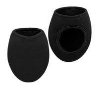 Cabilock Surchaussures de Cyclisme Demi-Doigts Coupe-Vent et Thermiques Taille Unique Tissu Souple Noir Protège-Sabot de Montage Chaud pour Vélo Route et Activités Outdoor