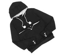 Cabilock Sweat Protège à Capuche Unisexe en Polyester Noir avec en et Hiver pour Transporter Chien et Chiot