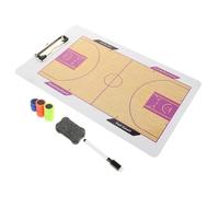 Cabilock Tableau de Basket Magnétique Double Face Tableau Effaçable Sec pour Entraîneurs Ardoise Stratégique Portable avec Suivi des Joueurs Outil Pratique pour Couleur Couleur Aléatoire