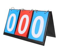 Cabilock Tableau de Score Portable 3 Chiffres Multifonction en Plastique Solide, Marqueur Rouge et Bleu, Usage Sportif pour Arbitres, Adapté au Basketball, Tennis de Table et Volley-Ball