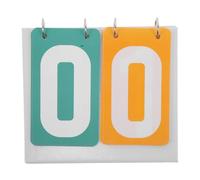 Cabilock Tableau de Score Portable à 2 Chiffres Pliable Compteur de Points en Plastique Solide Vert et Jaune Mini Marqueur de Score Étanche pour Jeux de Cartes Tennis de Table et Sports