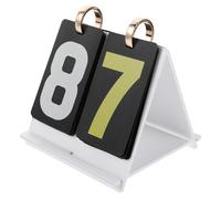 Cabilock Tableau des Scores Portable Mini en Acrylique Blanc, Compteur de Score Polyvalent à Double Écran pour Football, Volley-Ball, Tennis de Table et Jeux de Cartes, Affichage Numérique