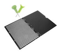 Cabilock Tableau Écriture Braille Noir en Plastique avec 27 Lignes et 30 Cellules, Stylet Écriture Inclus, pour Rentrée Scolaire et Apprentissage en Bibliothèques Publiques