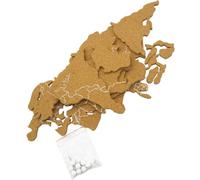 Cabilock Tableau en Liège Autocollant Carte du Monde à Bandes Panneau de Message Mural pour Bureau à Domicile Planche Éducative Pratique en Liège Lisse Accessoire D’Affichage pour Notes