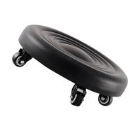 Cabilock Tabouret à roulettes Multifonction Noir avec Siège Rotatif Antidérapant Marchepied Stable pour Adultes et Garçon Fille Mobile pour Bureau et Cuisine