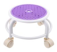 Cabilock Tabouret roulettes Pivotant Multifonction Tabouret Bas Confortable avec roulettes Siège pour Pédicure et Bureau Chaise Roulante Pratique pour Maison et Salon