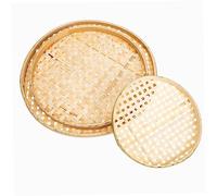 Cabilock Tamis En Bambou Plateau À Légumes Au-Dessus De L'Évier Panier Tissé 3Pcs Panier De Stockage De Légumes Plateau De Cuisine Restaurant Paniers À Panier En Bambou énager
