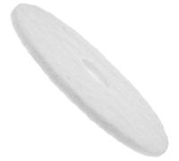 Cabilock Tampons de Polissage pour Machine à Plancher 43 CM Tampons D’Entretien Textile Blanc Accessoire de Coulis à Vapeur pour Nettoyage Professionnel de Sols en Carrelage et Parquet