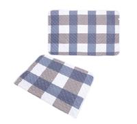 Cabilock Tapis de Cage pour Hamster en Coton Doux Bleu, Alèses Imperméables et Lavables 2pcs, Séchage Rapide, pour Petits Animaux et Cochons d'Inde