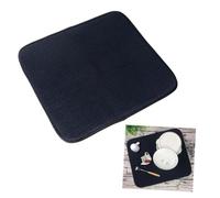 Cabilock Tapis Égouttoir Absorbant Noir Lavable Antidérapant Chaleur pour et Tasses Multipurpose avec Design Pliable et Accroche Protection de Table Rectangulaire