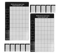 Cabilock Tapis Magnétique à Mémoire de Forme pour Vis 15 Pièces Plateau de Rangement Magnétique Flexible pour Outils de Réparation Électronique Organiseur Portable pour Vis et Petites